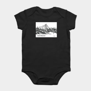 Sao Paulo Brazil Baby Bodysuit